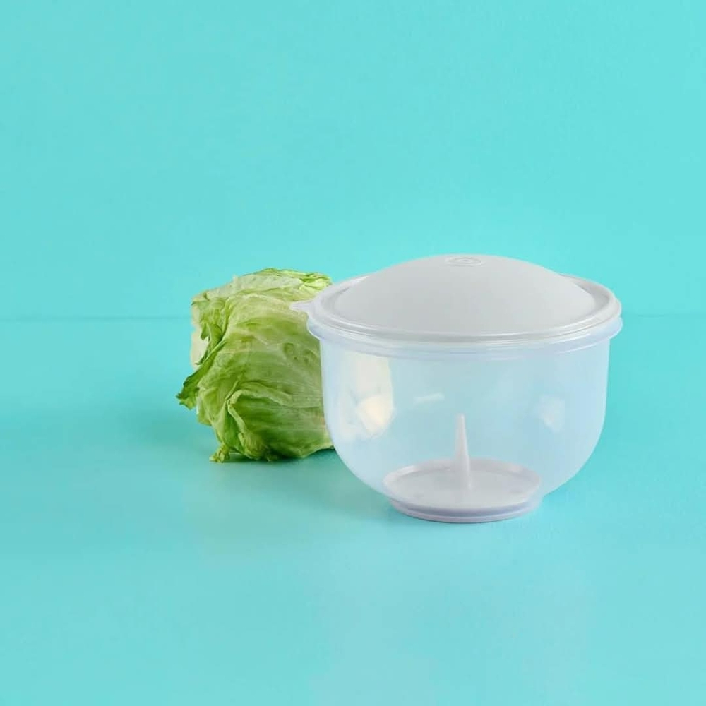 COPY - Clear Salad Spinner with White Lid